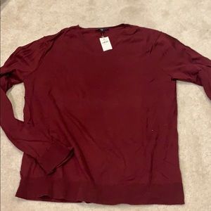 V neck lightweight sweater